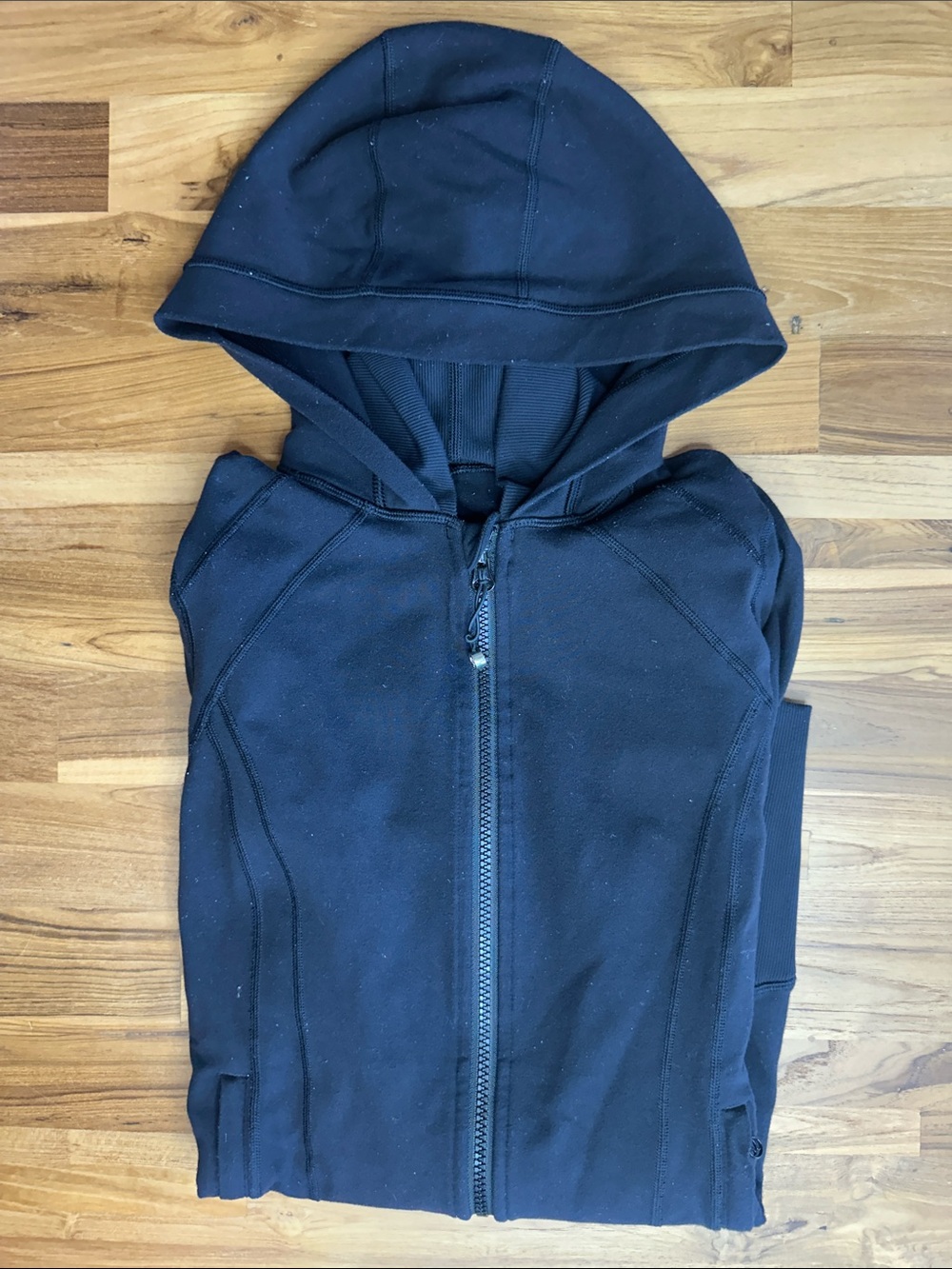 Lululemon Stride Jacket Hooded Full Zip – Size 6 — Black
